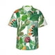 thumbnail image 3 of Camisa hawaiana con estampado 3D navideño para hombre, camisas de playa con plantas para vacaciones de verano, camisa hawaiana de manga corta con botones, camiseta de calidad superior, 3 of 5