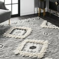 thumbnail image 2 of nuLOOM Savannah Moroccan Tasseled Wool Area Rug, 6' x 9', Black, 2 of 9