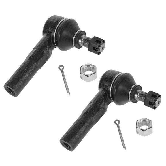 TRQ Front Outer Tie Rod Set Fits Select 2000-2005 Toyota MR2 Spyder 1992-1998 Paseo 1991-1998 Tercel
