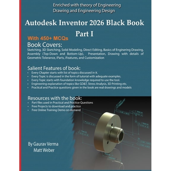 Autodesk Inventor 2026 Black Book Part I, (Paperback)