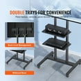thumbnail image 6 of KFFKFF Mobile TV Stand Mobile TV Cart for 32"-70" TVs with Wheels & A Tray, 6 of 9
