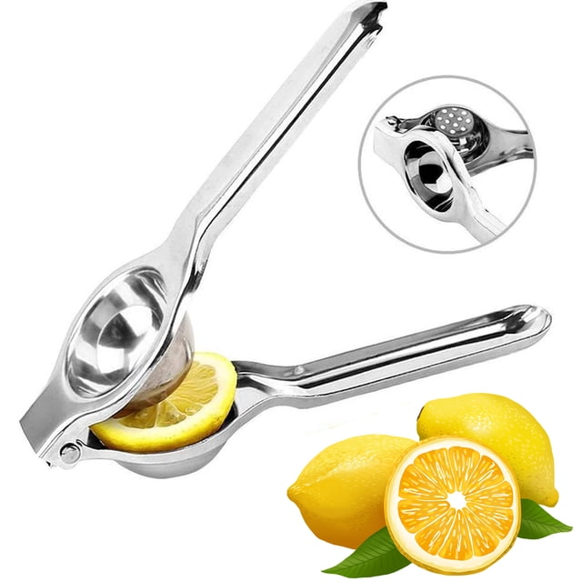 Manual Lemon Juicer Fruit Squeezer Comfortable Grip Stainless Steel Easy to Clean Seedless Lemon Squeezer
