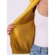 thumbnail image 5 of Chaqueta de moto ligera con cuello alzado y cierre para mujer INSPIRE CHIC L Amarillo, 5 of 6