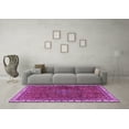 thumbnail image 3 of Ahgly Company Indoor Square Persian Purple Traditional Area Rugs, 3' Square, 3 of 4