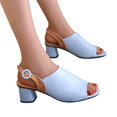 thumbnail image 2 of Heiheiup Sandals For Women Ladies Heel High Heel Fish Mouth Sandals, 2 of 4