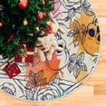 thumbnail image 5 of FMSHPON Skull Rose Xmas Christmas Tree Skirt Stand Mat for Holiday Party Decoration Indoor Outdoor 48 inches, 5 of 6