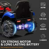 12V Electric Backhoe Loader Toy Car, Battery Powered Ride on Excavator ...