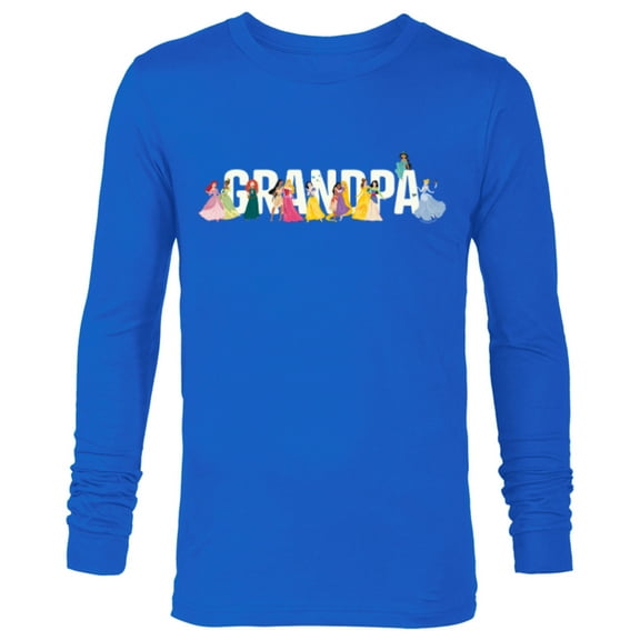 Disney Princess Squad Grandpa Family Trip Vacation Reunion - Long Sleeve T-Shirt for Men - Customized-Navy