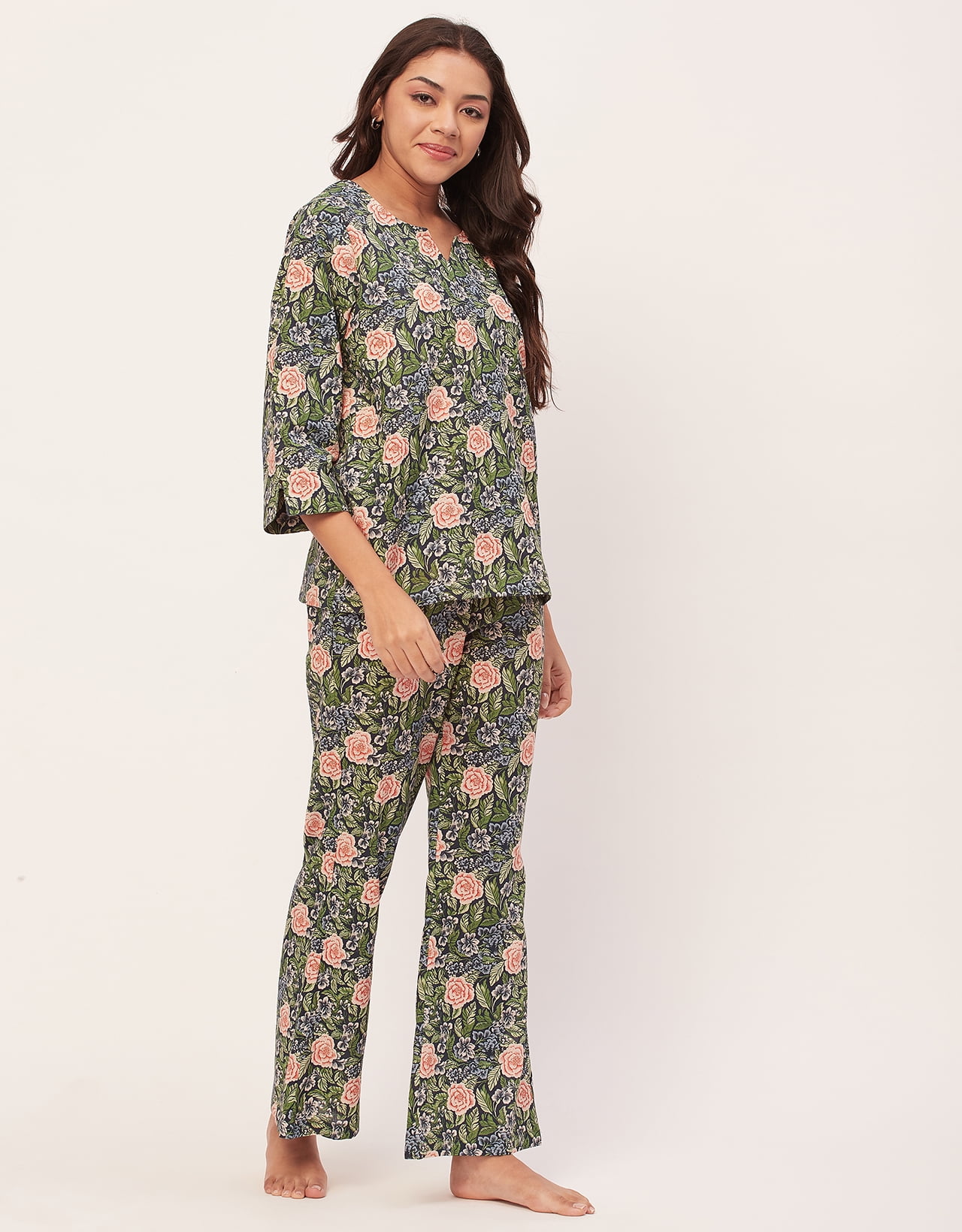 Buy Trending Leopard/Tiger Print Night Suits Shirt & Pyjama Set for Women  X-Large (Medium, Leopard Short) at Amazon.in