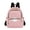 White Sun on Pink, variant on JIALIOU Mini Backpack Purse for Women Quilted Casual Daypack Small Travel Shoulder Bag, Light Sky Blue