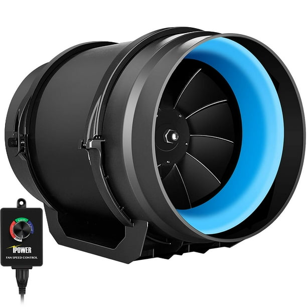 iPower GLFANXINLINEEXPC8 8 Inch 550 CFM Inline Duct Fan with Variable