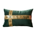 thumbnail image 2 of Christmas Velvet Pillowcase - Red/White/Green Suede Sofa & Bed Pillow Cover - 50x30cm Holiday Decor for Living Room & Bedroom, 2 of 6