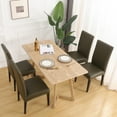 thumbnail image 3 of Chair Slipcover for Dining Room,Waterproof Chair Cover Universal Removable Washable Non-slip Stretchy Super Fit Parsons Chair Protector for Hotel Kitchen Banquet Restaurant-2-dark green, 3 of 8