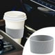 thumbnail image 3 of Funda de silicona para tazas | Resistente al calor (de -40 °C a 230 °C) | Funda protectora aislante para botellas de vidrio | Agarre vertical antideslizante | Portavasos reutilizable para bebidas, 3 of 5