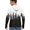 thumbnail image 5 of Trgacdwlo Color Block Mens UPF 50+ Sun Protection Hoodie Raglan Long Sleeve Rash Guard Mens Hiking Workout Men's Fishing Shirts, 5 of 5