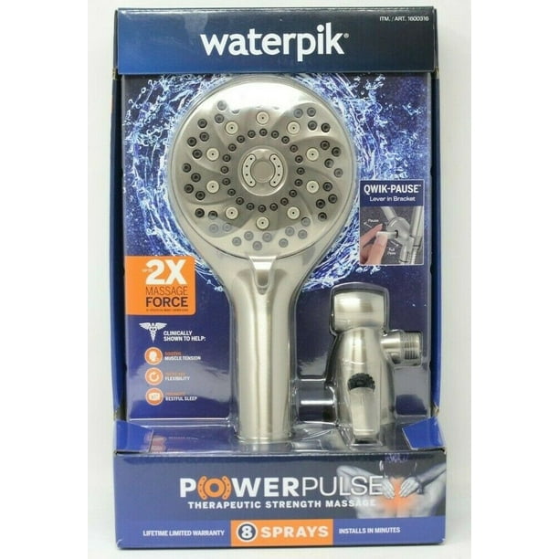 Waterpik Powerpulse Therapeutic Massage Hand Held Showerhead QTL969MEP