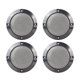 thumbnail image 1 of 4uds 4'' Coche Metal Brillante Audio Altavoz Cubierta Malla Parrilla Cuerno Guardia, 1 of 7
