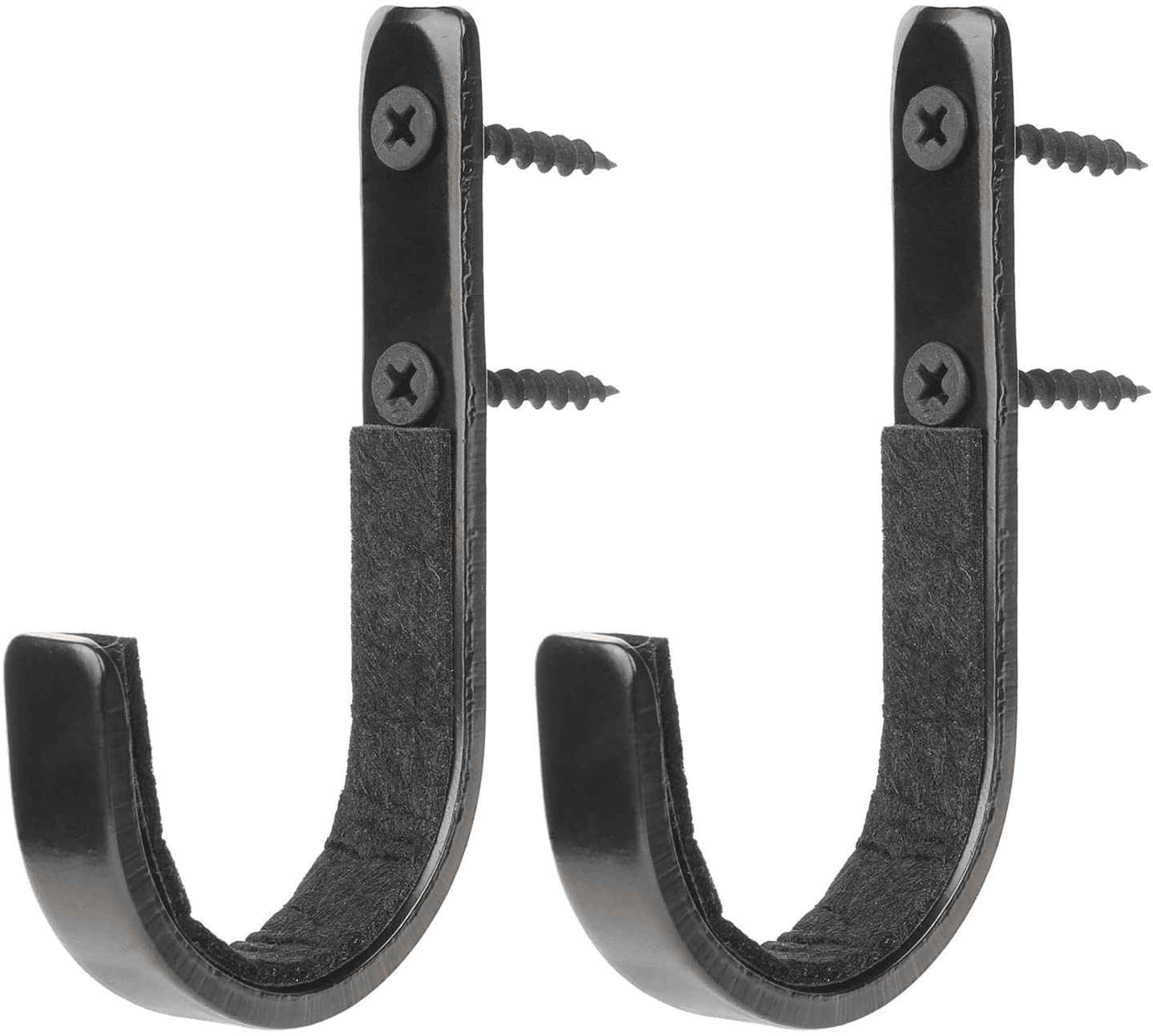 Gun Rack Shotgun Hooks Rifle Hangers Archery Bow Felt Lined Wall Mount Storage
