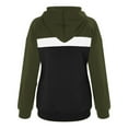 thumbnail image 4 of ShomPort Women's Fall Winter Hoodies Sweatshirts Long Sleeve Color Block Pullover Tops with Pocket, 4 of 5