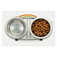thumbnail image 1 of Vintage Rainbow Pet Mat for Food and Water, Old TV with Raining Clouds on Antennas Broadcast Entertainment Technology, Non-Slip Rubber Mat for Dogs and Cats, 18" X 12", by Ambesonne, 1 of 2
