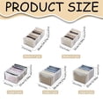 thumbnail image 3 of Closet Drawer Organizer Mesh Separation Box for Clothes Storage, Washable Wardrobe Organizer with Compartments for Jeans, Foldable Clothes Storage Box for Bedroom Drawer Organization, 3 of 9