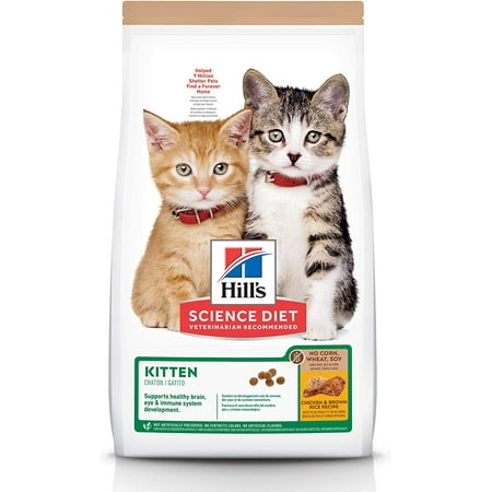 UPC: 0052742031910 | hill s science diet kitten no corn  wheat or soy dry cat food  chicken recipe  3.5 lb bag