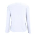 thumbnail image 6 of HLKJKLS Long Sleeve Shirts For Women Crew Neck Long Sleeve Classic Fit T Shirt Soft Nylon Spandex Breathable Casual White M-4Xl, 6 of 9