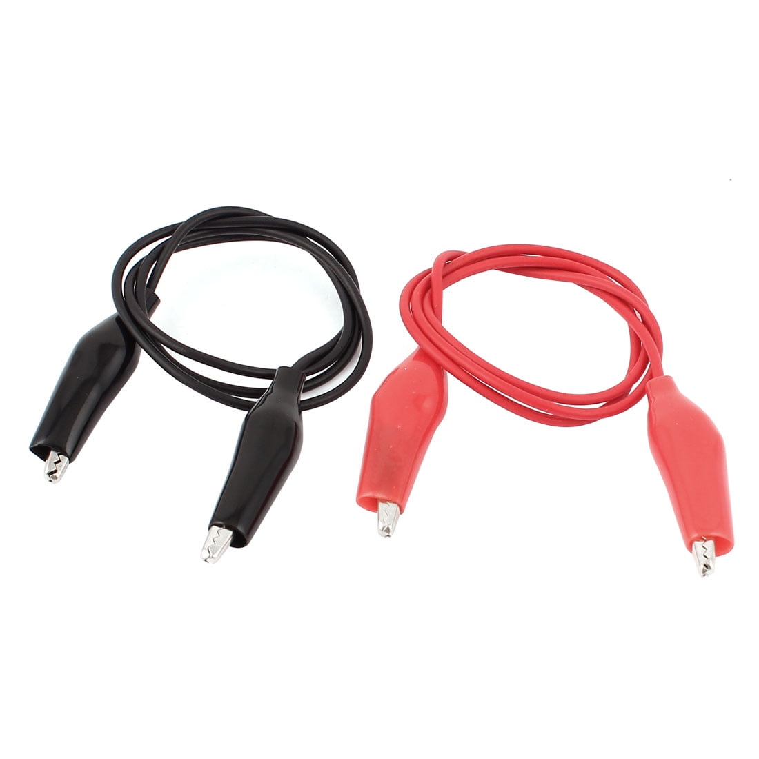 2pcs Crocodile Clips Cable Alligator Clips Wire testing wire Black and Red
