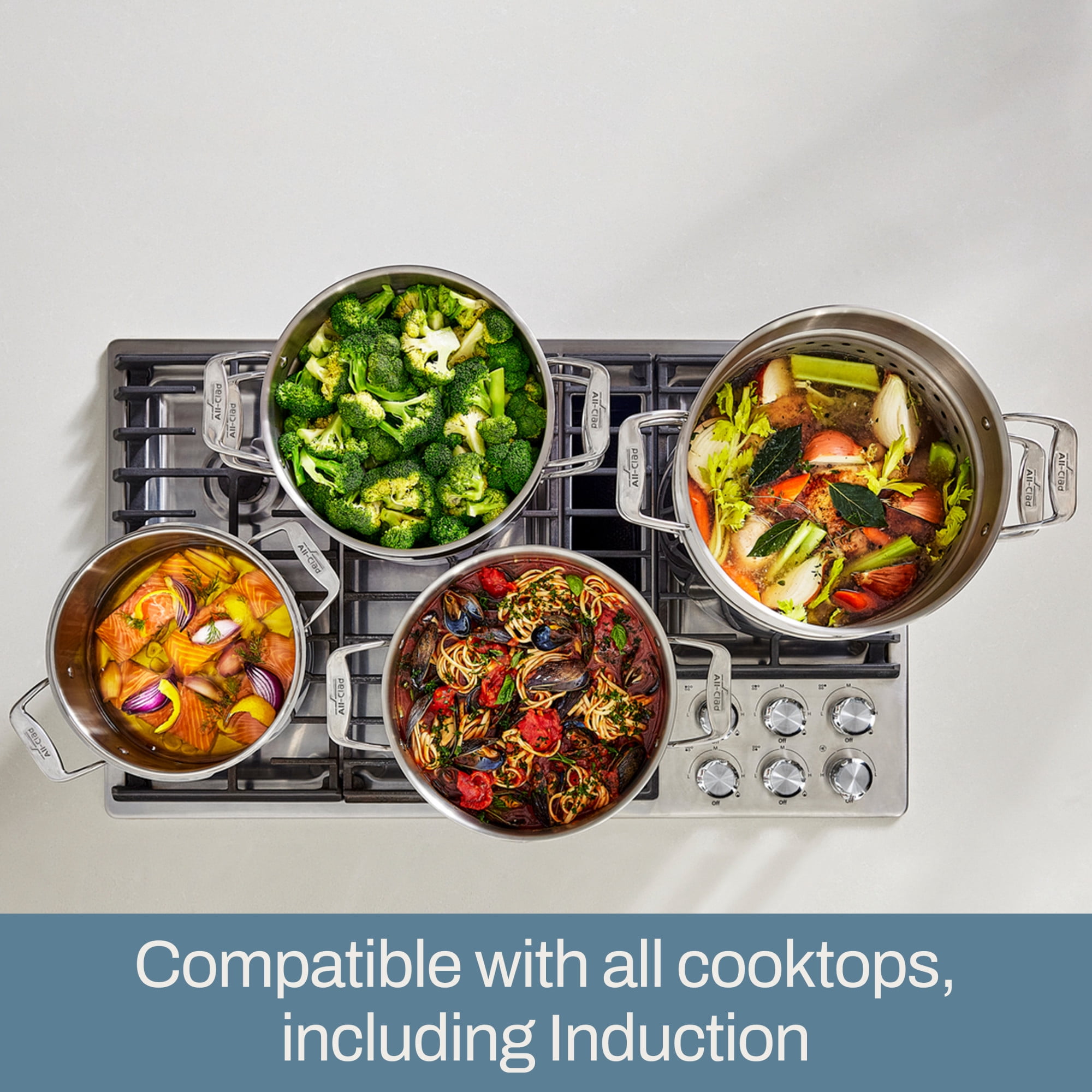 All-Clad Simply Strain, Stainless Steel Multipot with Insert, 8 Quart