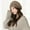 Coffee, variant on Womens French Beret Hat Warm Windproof Baggy Stretch Winter Soft Caps Wrap Hat Beige