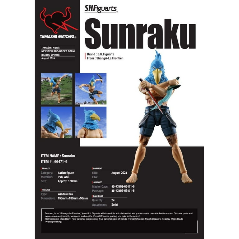 Banpresto Shangri-La Frontier Fluffy Puffy Sunraku Figure - Version A (3.9 Inches)