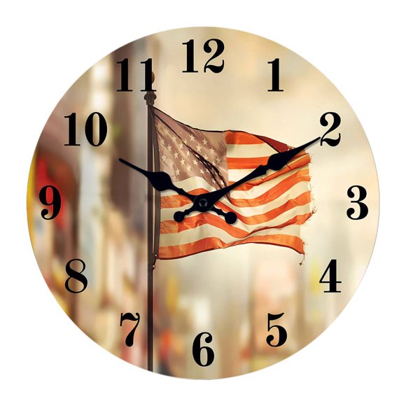EIGTHTAIL Horloge Murale Déco Maison Grande Horloge Murale Mécanisme Silencieux Élégance Simple Horloges Murales à Piles Style8 12”