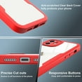 thumbnail image 5 of Compatible with iPhone 11 Case Full Body Clear Design with Built-in Screen Protector Shockproof Anti-Scratch Rugged Phone Case 360 Protective Cover for iPhone 11 6.1 inch, Red, 5 of 16