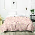 thumbnail image 7 of Flower Daisy Gifts Blanket, Christmas Gift Flower Throw Blanket for Toddler Women, Gifts Blanket for Birthday, Leightweight Soft Cozy Blanket Home Couch Living Room Decor All Season Pink(30"x40"), 7 of 7