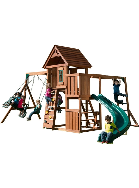 Wooden Swing Sets in Swing Sets