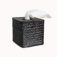 thumbnail image 3 of Woven Tissue Box Cover, Straw Storage and Car Use (Black, Square), 3 of 4
