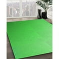 thumbnail image 2 of Ahgly Company Indoor Square Patterned Neon Green Area Rugs, 7' Square, 2 of 6