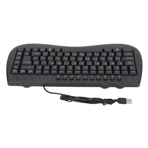 Teclado USB Con Cable, Teclado De Computadora Con Cable De 95 Teclas, Multimedia Ultradelgado Duradero Para PC, Computadora Portátil, Comodidad Táctil, Plug And Play, Inglés Y