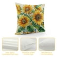 thumbnail image 4 of Chilfamy  Sunflower Home Sweet Home Bless This Home Summer Throw Pillow Covers,Yellow Cushion Case for Sofa Couch 24x24in, 4 of 5