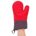 thumbnail image 5 of TOYMYTOY  Heat Insulation Gloves Red Cotton Silicone for Outdoor Bbq, 5 of 7