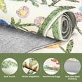 thumbnail image 4 of Washable Area Rug for Living Room, 5'x7' Floral Non-Slip indoor Rug, Soft Low Pile & Stain Resistant Boho Accent Carpet for Bedroom, Dining Room, Kitchen, Entryway, Nursery, 4 of 8