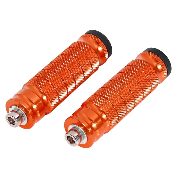 1 Pares Naranja Universal Motocicleta Bicicleta Clavijas Reposapiés Pedal