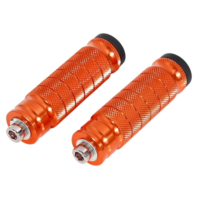 1 Pares Naranja Universal Motocicleta Bicicleta Clavijas Reposapiés Pedal