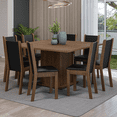 thumbnail image 2 of Juego de Comedor MADESA Mesa Tablero de Madera 8 Sillas Marrón/Negro Marisa, 2 of 10