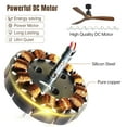 thumbnail image 4 of "Sofucor 52"" Indoor/Outdoor Wooden Ceiling Fan, 3 Blades, Remote Control, No Light, for Patio or Living Room", 4 of 10