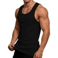 thumbnail image 2 of Bxsruta Men's Slim Fit Ribbed Muscle Tank Top Breathable Workout Athletic Sleeveless Shirt for Gym and Casual Wear, 2 of 7