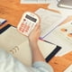 thumbnail image 4 of Calculadora de 12 dígitos con pantalla grande - Rosa, marrón o verde - Calculadora portátil de oficina y hogar con botones grandes y función de silencio, 4 of 6