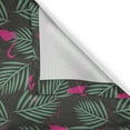 thumbnail image 5 of Ambesonne Flamingo Grommet Curtain, Zoo Animals in Pink, 50" x 96", Hot Pink Green Black, 5 of 6