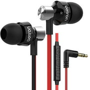 Betron DC950HI Earbuds with Microphone and Volume Control Noise Isolating Earphone Tips Wired in Ear Headphones Black