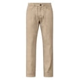 thumbnail image 7 of Hinvhai Mens Cotton Linen Blend Golf Dress Pants, Flat Front, Durable Twill, Regular Fit, Breathable & Lightweight Khaki, 7 of 7
